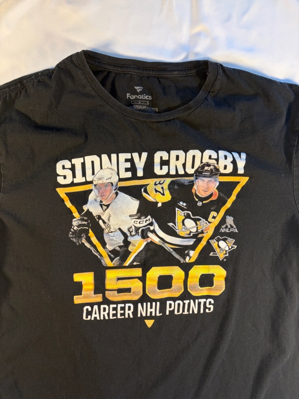 Fanatics Sidney Crosby 1500 Career Points Graphic Tee